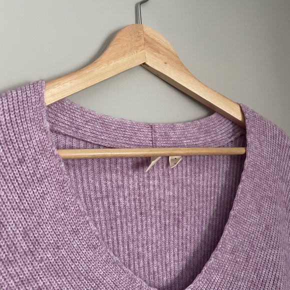 Moth by Anthropologie Purple Tie Sweater - Picture 3 of 4